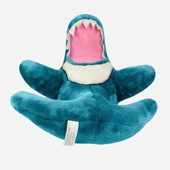 RARE VTG Prestigious Toy 17" Blue Shark Visor Plush Carnival Toy Riverside CA - Picture 7 of 12